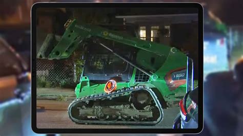 kid ran over with skid steer|Kid Steals Bobcat Loader, Damages Several Cars During .